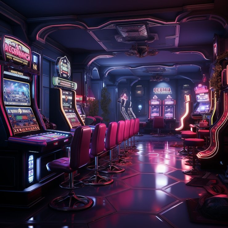 Multi-table casino floor view